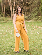 Load image into Gallery viewer, Reese Mustard Jumpsuit