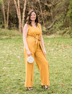 Reese Mustard Jumpsuit