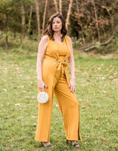 Load image into Gallery viewer, Reese Mustard Jumpsuit