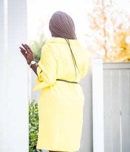 Zara Yellow Shirt Dress