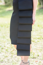 Load image into Gallery viewer, Stella Black Sleeveless Ruffle Dress