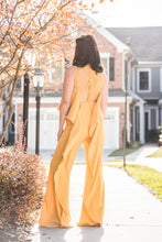 Load image into Gallery viewer, Mustard and Lace Pantsuit with Ruffles