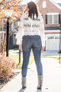 Winter White Lace Blouse