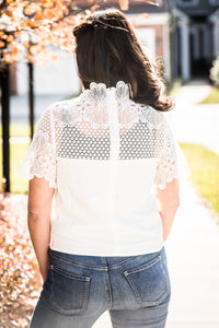 Ivory Lace Blouse